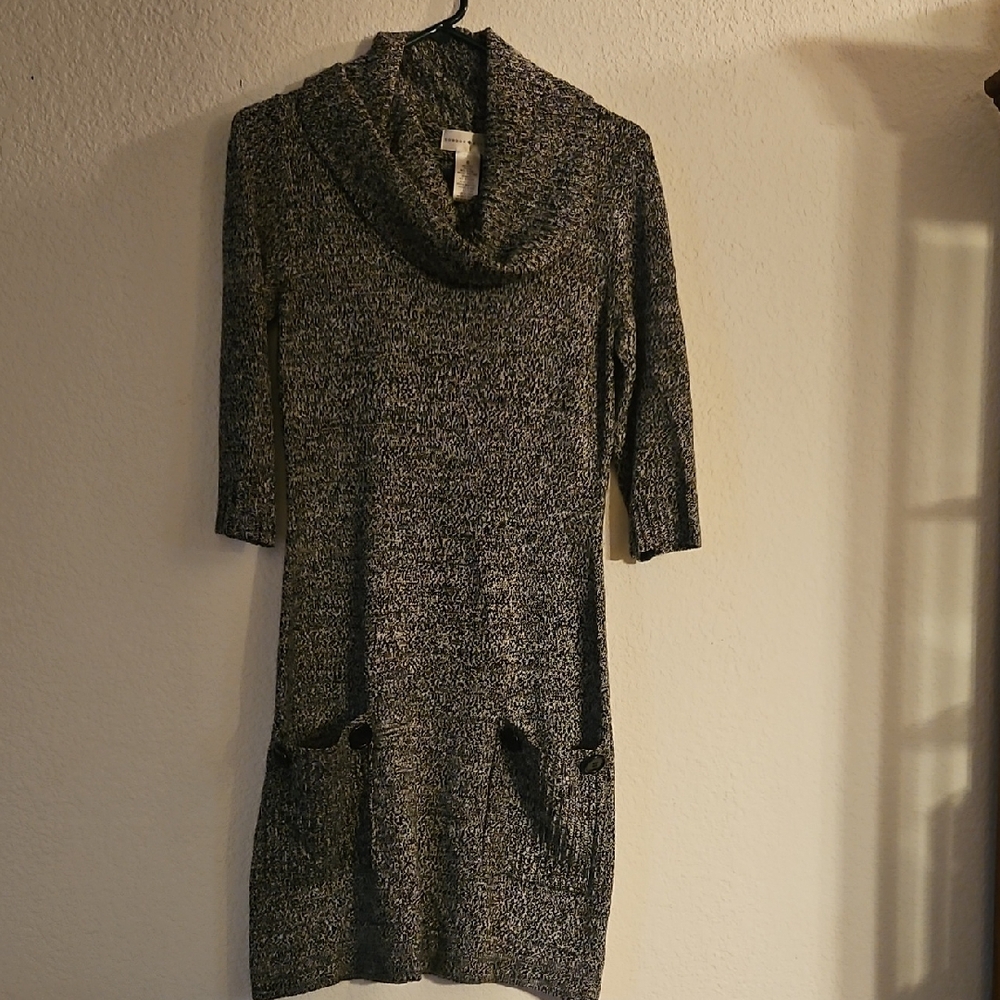 London Style Gray Cowl Neck Sweater
